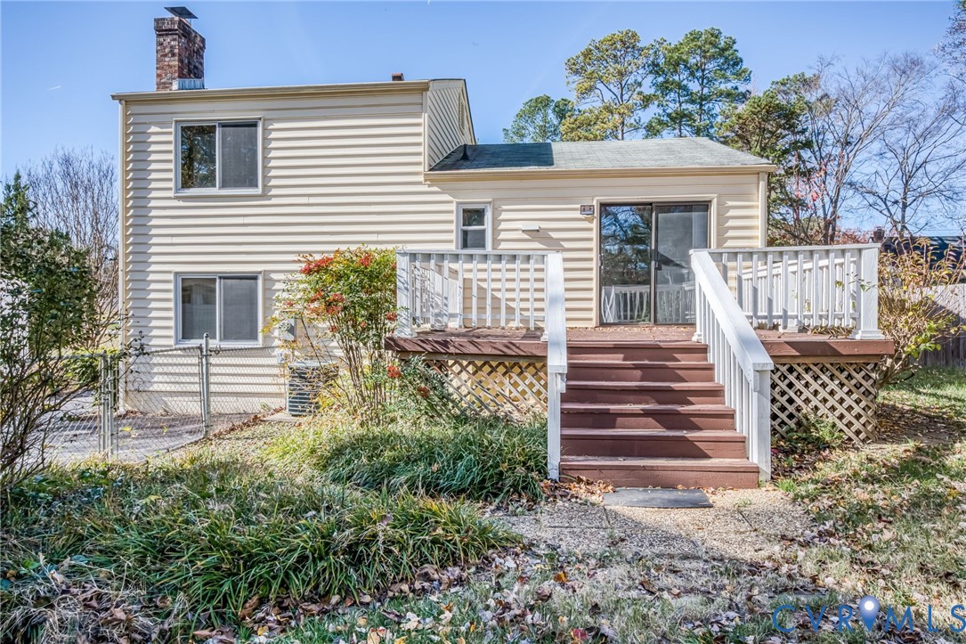 201 Monath Road Chesterfield, VA 23236 - Photo 30 of 30 a view of a house with backyard and wooden fence