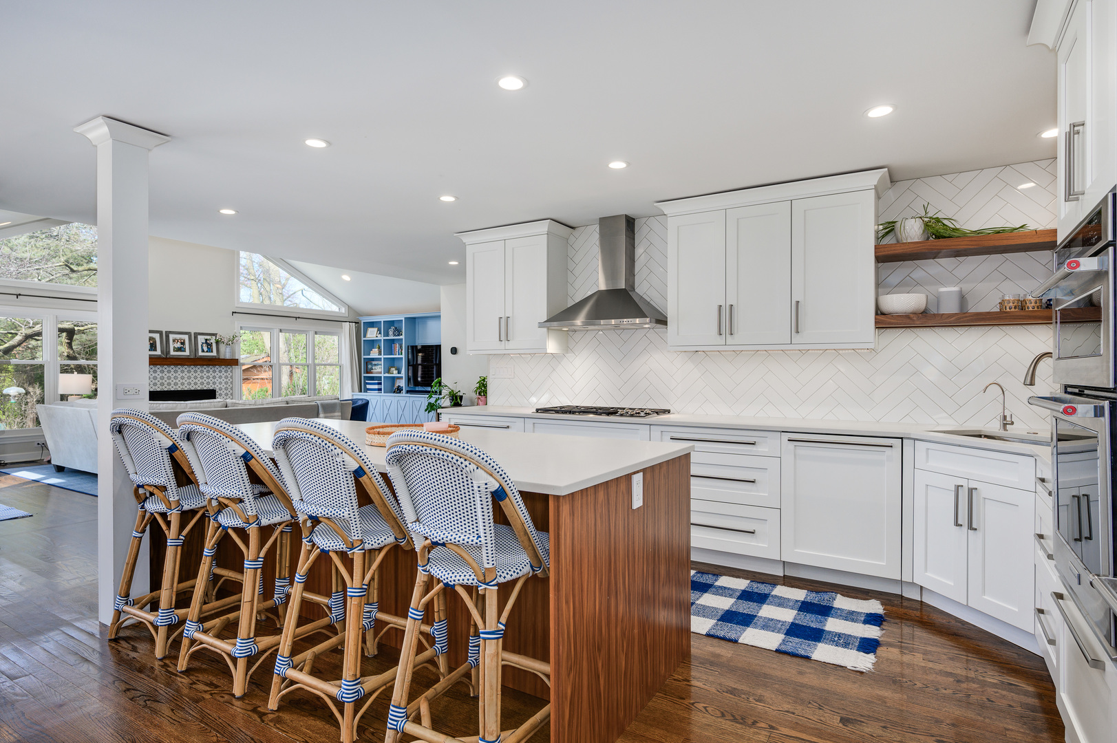 2200 Swainwood Drive Glenview, IL 60025 - Photo 8 of 31 a kitchen with stainless steel appliances granite countertop a sink a stove a refrigerator and cabinets