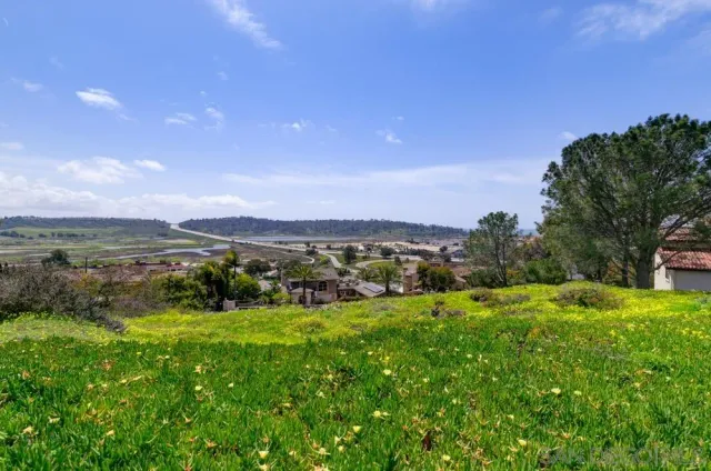a view of an outdoor space and mountain view