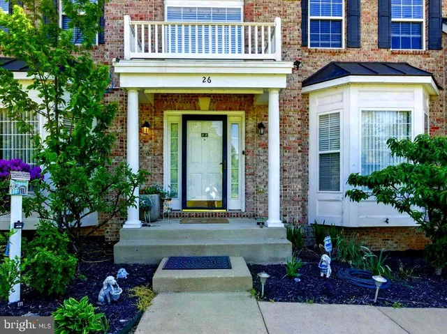 a front view of a building