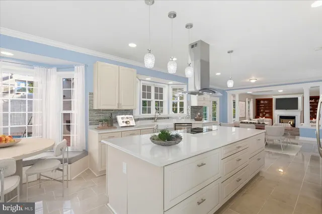 a bathroom with a sink a mirror and a shower
