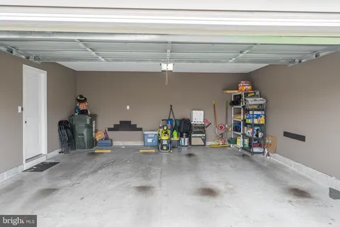 a view of a room with shelves