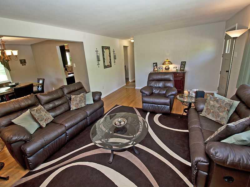 108 Patterson Road Finleyville, PA 15332 - Photo 9 of 23 Living Room. Open & Bright! Hardwood Floors with Softly Painted Walls