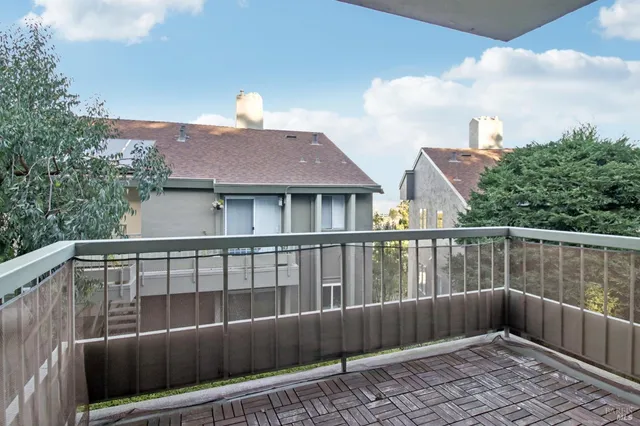 a view of a house with a deck