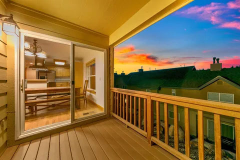 a view of a balcony