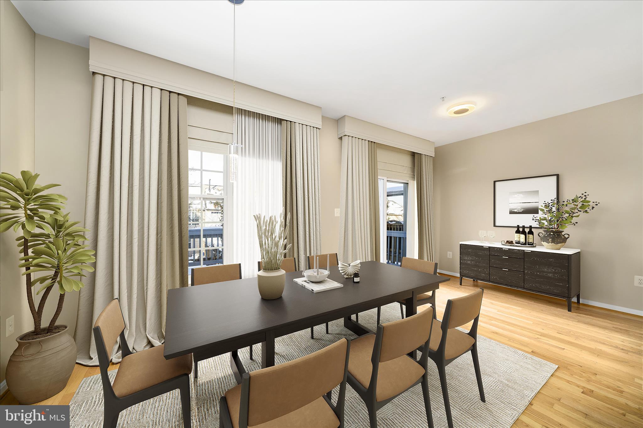 113 Fieldstone Court Frederick, MD 21702 - Photo 4 of 66 a view of a dining room with furniture and wooden floor