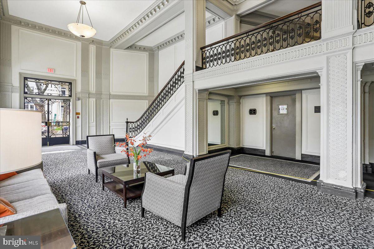 2129 Florida Avenue Northwest, Unit 407 Washington, DC 20008 - Photo 29 of 46 Elegant lobby with classic charm.