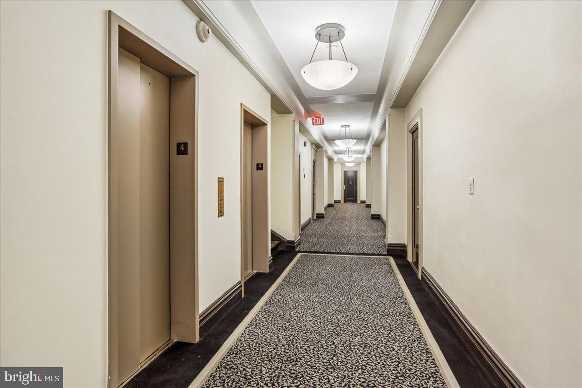 2129 Florida Avenue Northwest, Unit 407 Washington, DC 20008 - Photo 35 of 46 Elegant corridor with vintage charm.