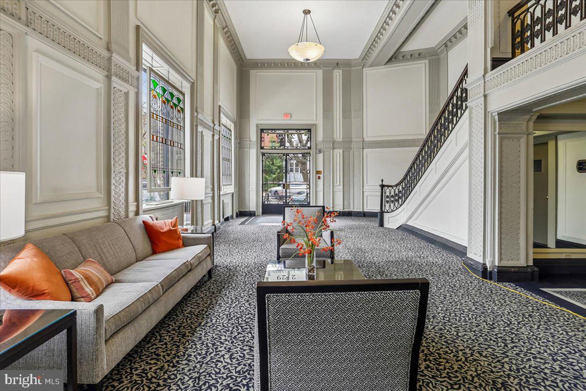2129 Florida Avenue Northwest, Unit 407 Washington, DC 20008 - Photo 5 of 46 Elegant lobby with classic charm.