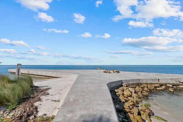 a view of an ocean beach and beach
