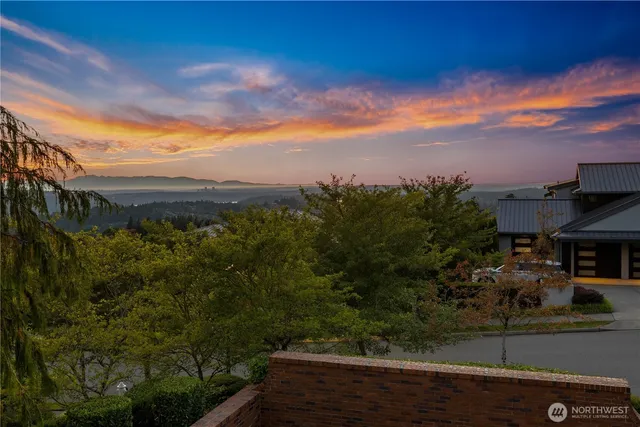 a view of a city with lots of trees