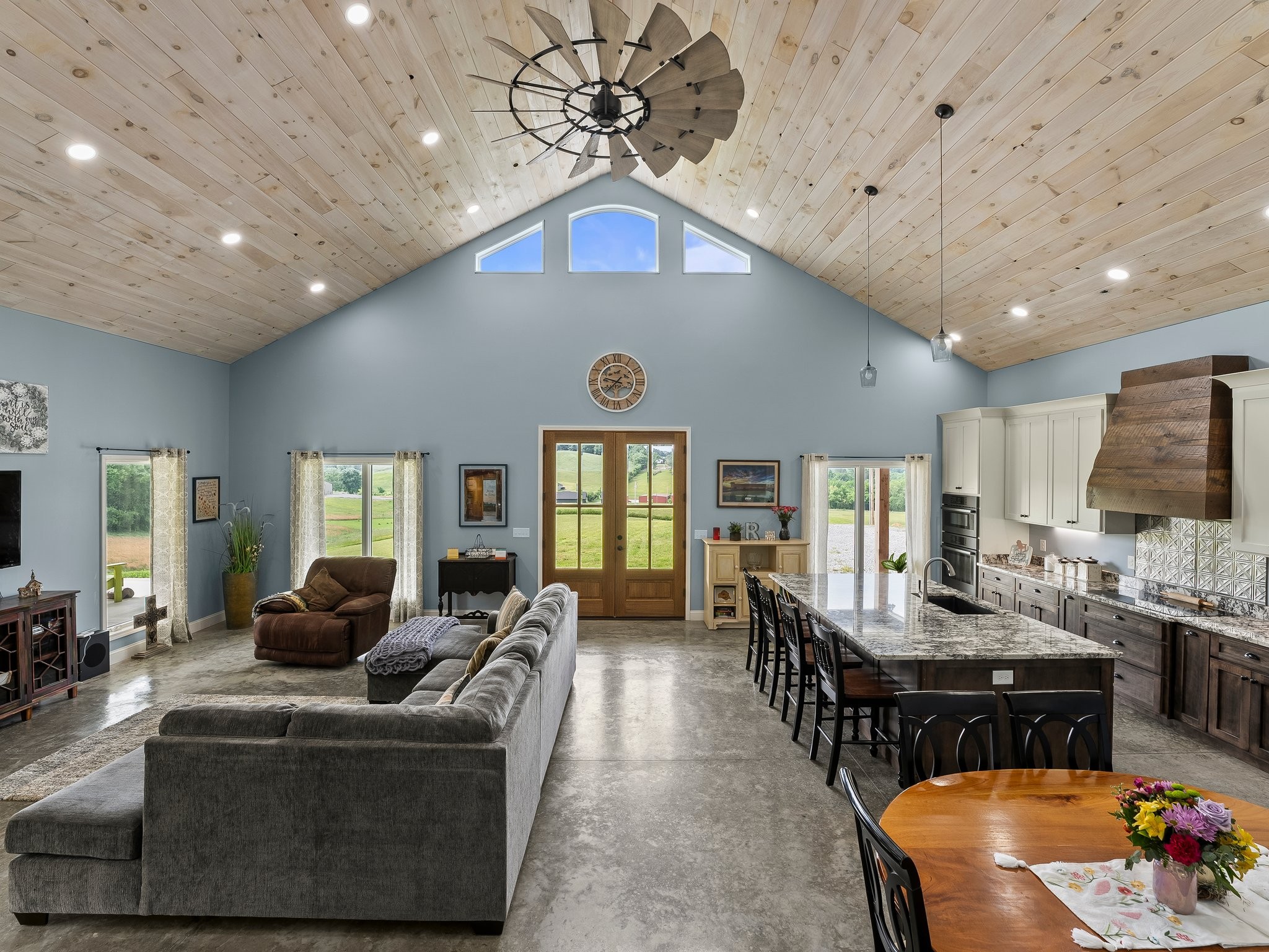 757 Thompson Creek Road Wartrace, TN 37183 - Photo 17 of 42 a living room with furniture and a wooden floor