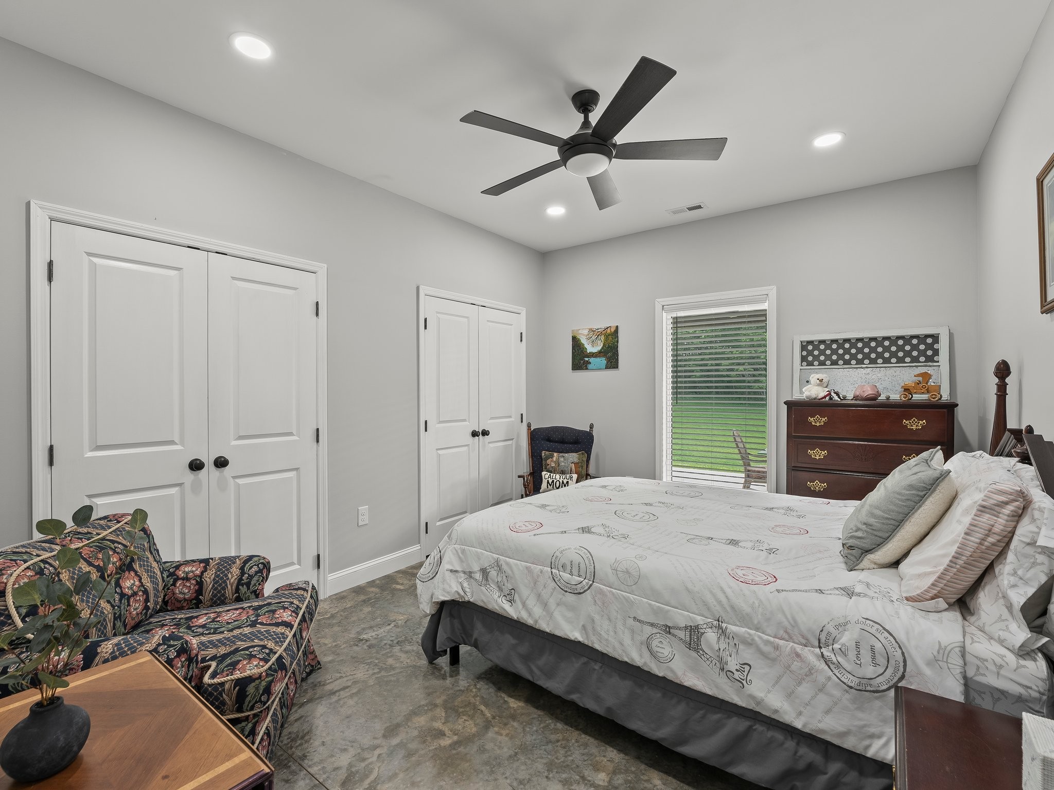 757 Thompson Creek Road Wartrace, TN 37183 - Photo 31 of 42 a bedroom with a bed and a chandelier