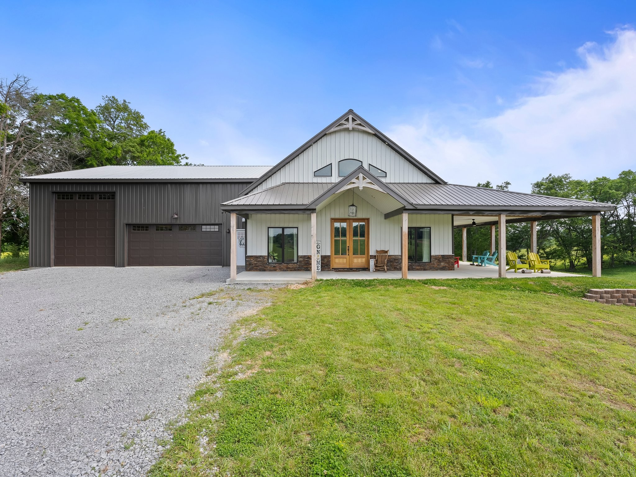 757 Thompson Creek Road Wartrace, TN 37183 - Photo 4 of 42 a front view of a house with a yard