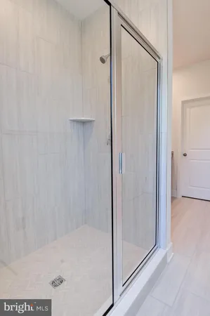 a view of a room that has a window in it