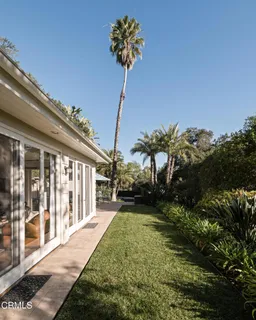 a view of a porch with a yard