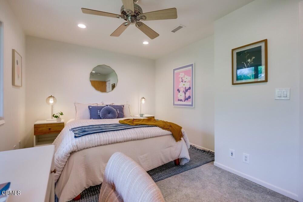6287 Pine Crest Drive Los Angeles, CA 90042 - Photo 38 of 64 a bedroom with a bed and painting on the wall