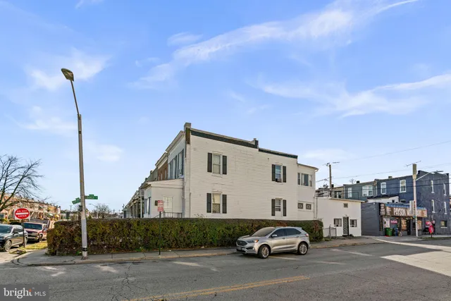 a view of a house with many windows