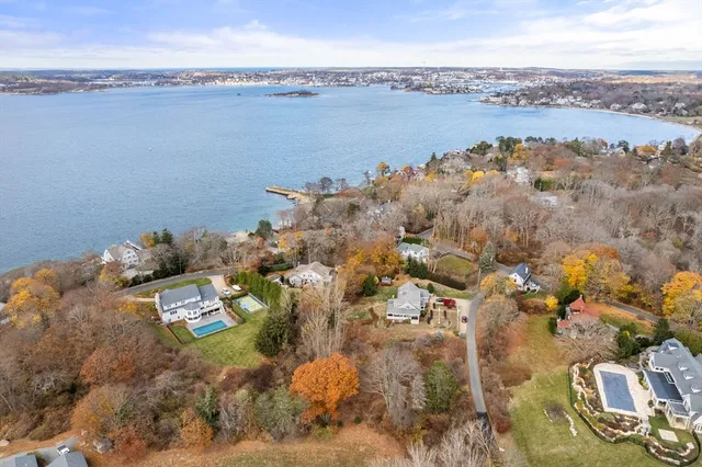 a view of lake and mountain