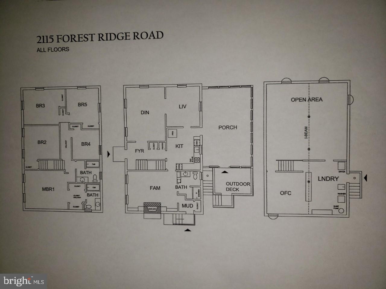 2115 Forest Ridge Road Lutherville-Timonium, MD 21093 - Photo 37 of 37 Floor Plan for Your Convenience