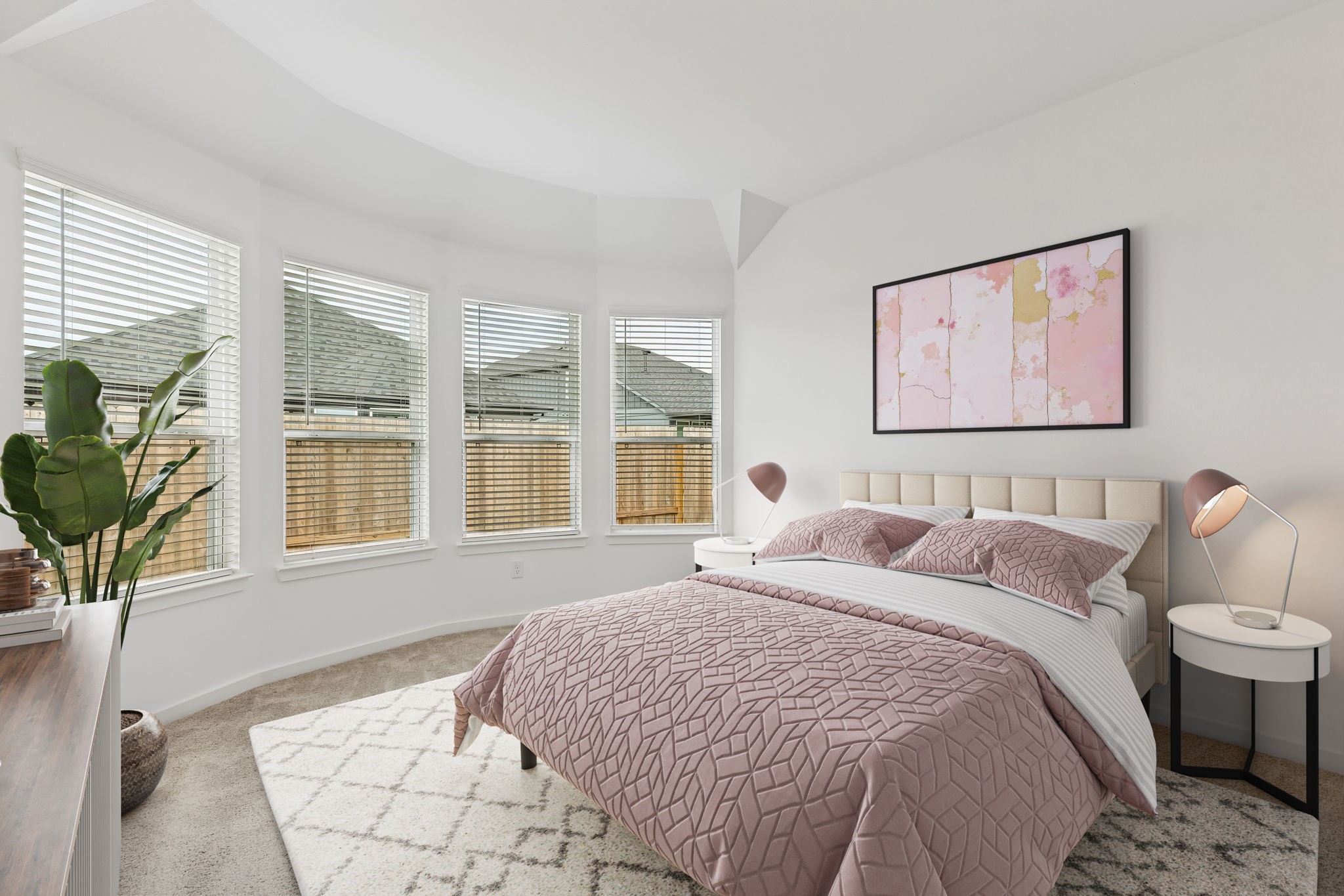 6703 Alejandro Place Cove, TX 77523 - Photo 29 of 30 a bedroom with a bed and a large window