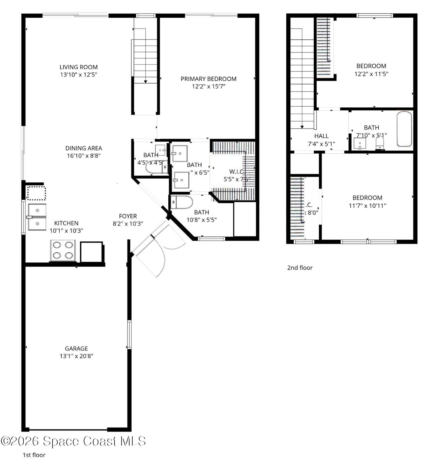 865 Dewberry Terrace Northeast Palm Bay, FL 32905 - Photo 29 of 29 a picture of a floor plan