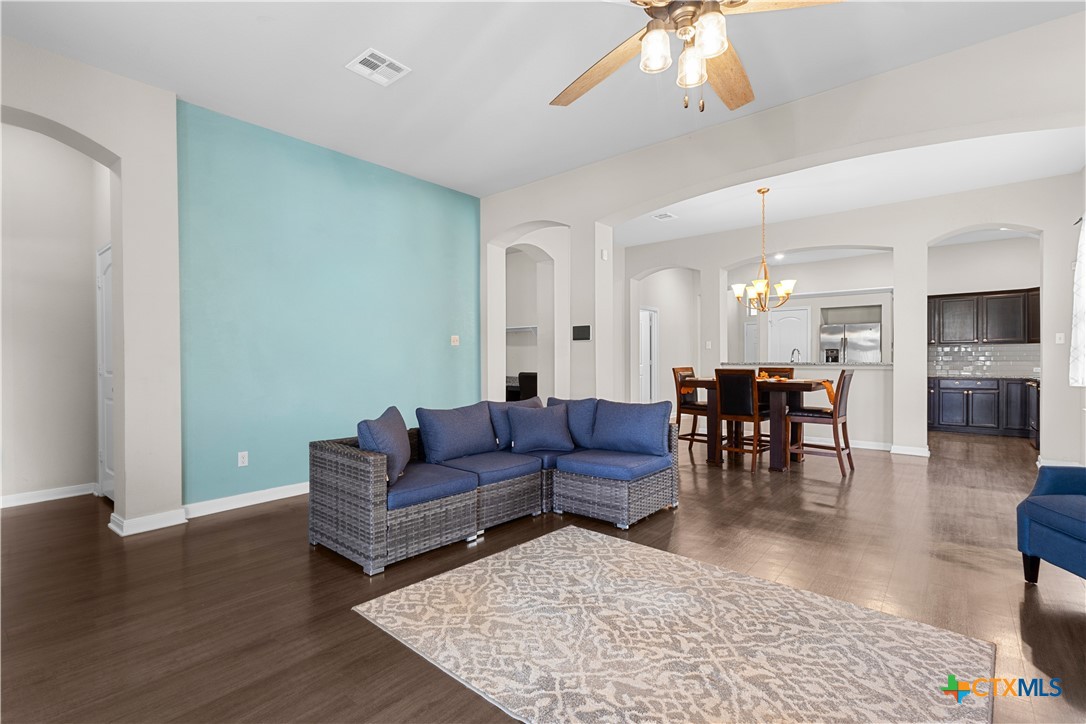 3615 Addison Street Killeen, TX 76542 - Photo 17 of 47 a living room with furniture and wooden floor