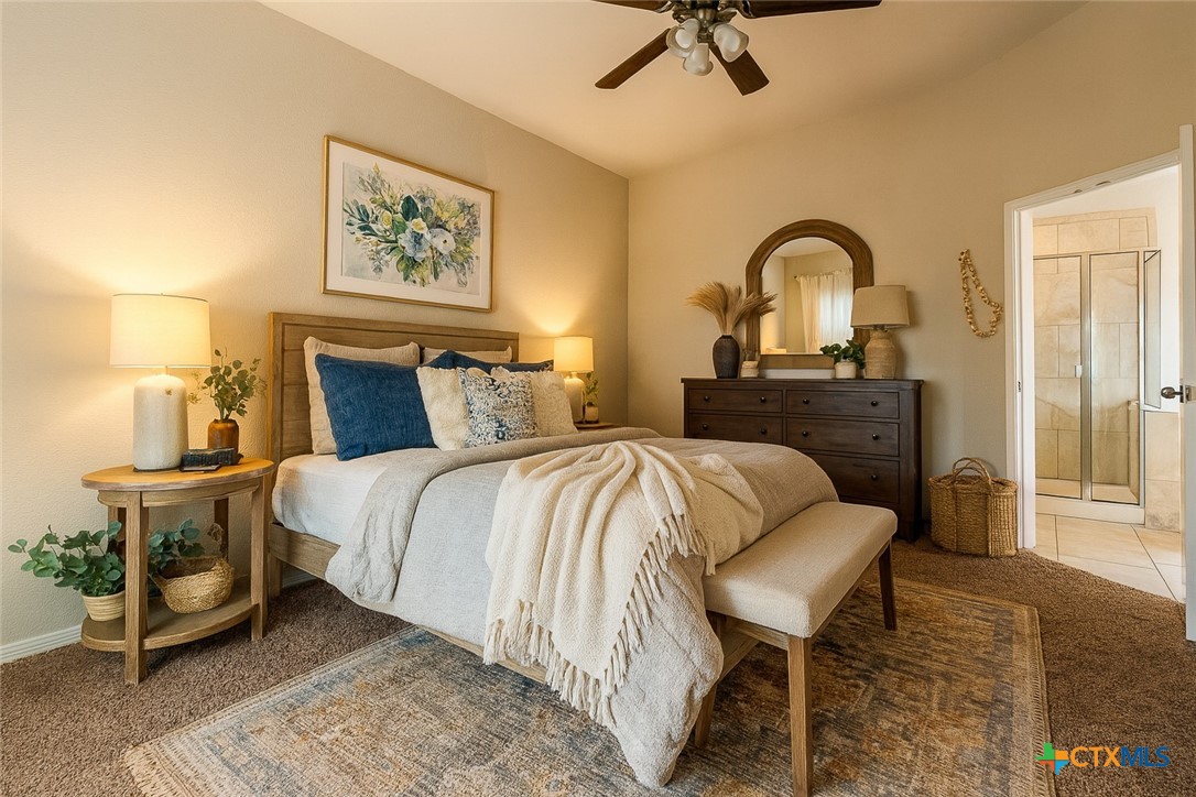 3615 Addison Street Killeen, TX 76542 - Photo 22 of 47 a bedroom with a bed and wooden floor