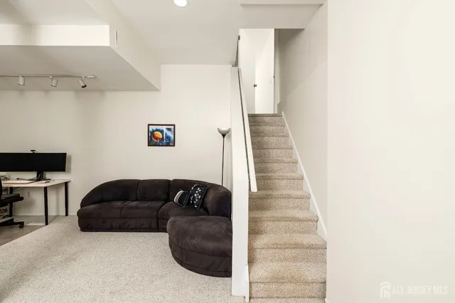 a room with gym equipment