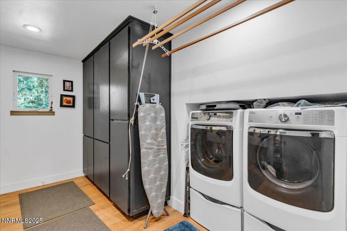 1262 Hidden Woods Drive Zephyr Cove, NV 89448 - Photo 53 of 81 a utility room with dryer and washer