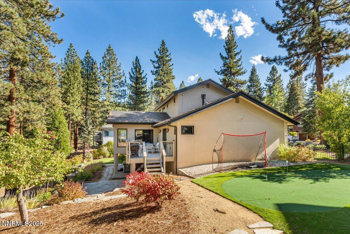 1262 Hidden Woods Drive Zephyr Cove, NV 89448 - Photo 55 of 81 a view of a house with backyard and sitting area