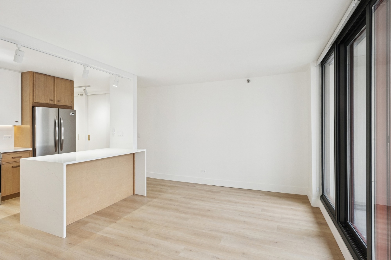 200 North Dearborn Street, Unit 4301 Chicago, IL 60601 - Photo 5 of 21 a view of kitchen with wooden floor
