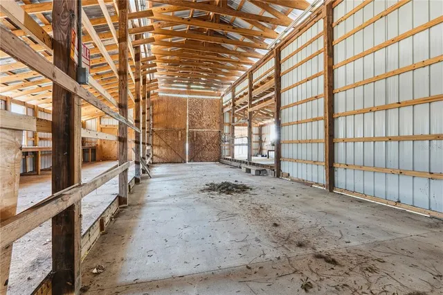 a view of a balcony with wooden floor