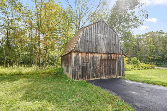 a view of backyard with green space