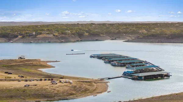 a view of a ocean with beach