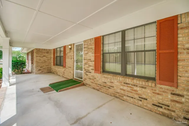 a view of front door