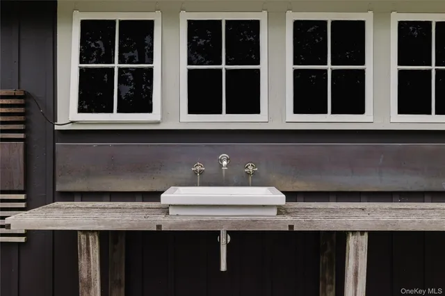 a view of an outdoor seating area