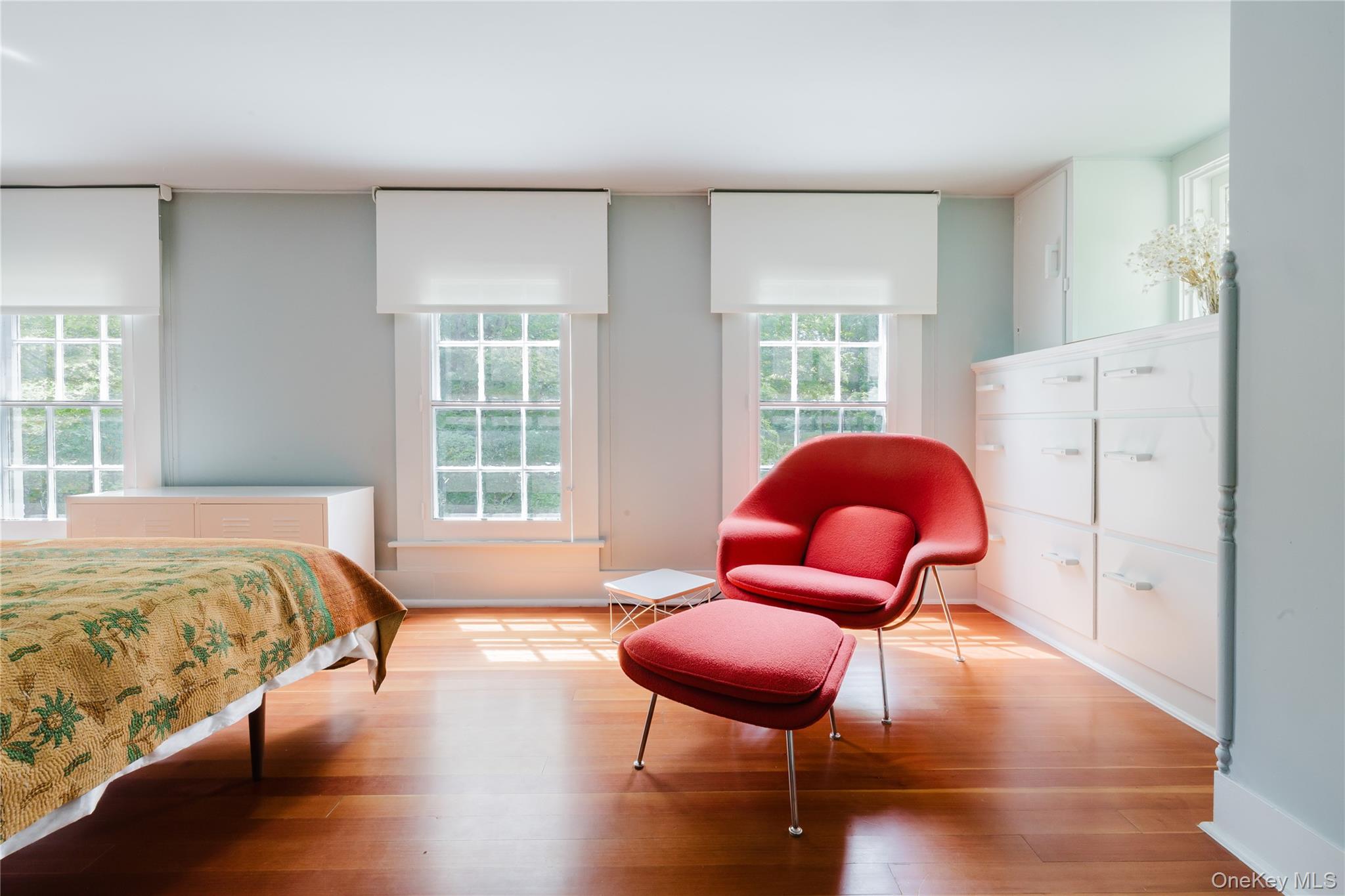 88 Mac Brown Road Claverack, NY 12513 - Photo 34 of 49 a bedroom with a bed and wooden floor