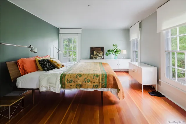 a room with furniture and view of living room