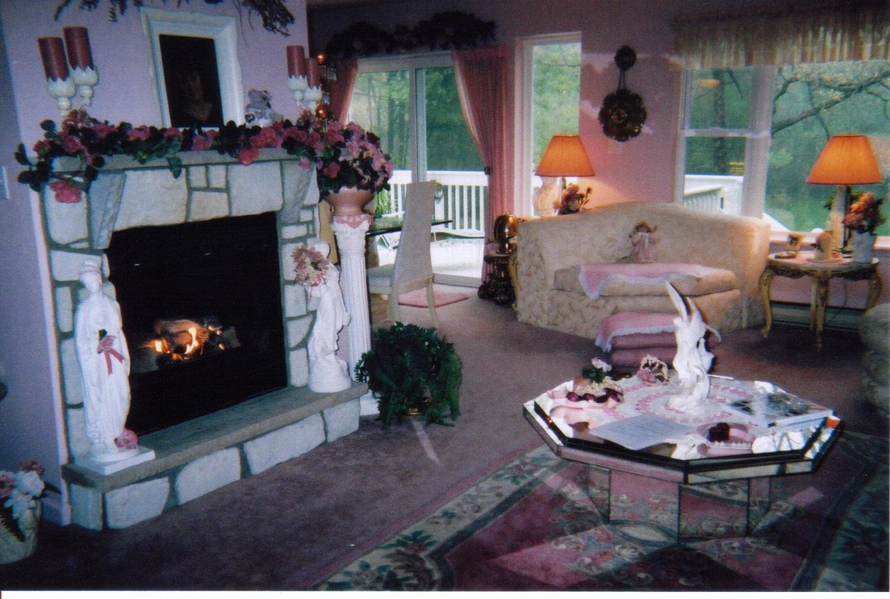 5524 Granite Road Long Pond, PA 18334 - Photo 4 of 5 a living room with furniture and a fireplace