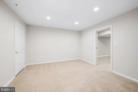 an empty room with a natural light