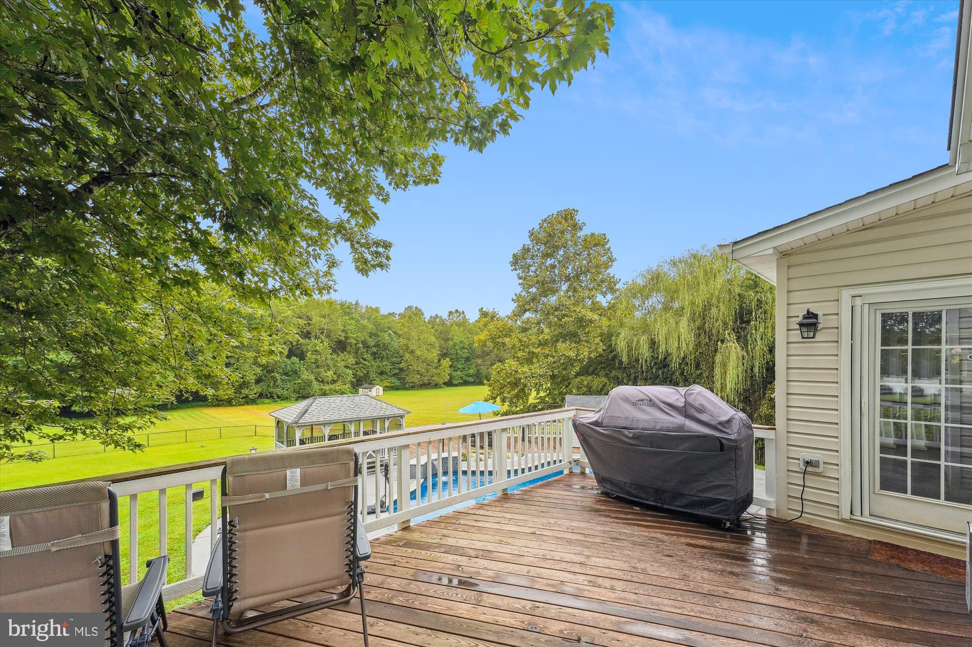 5265 Celestial Lane Waldorf, MD 20601 - Photo 76 of 111 Rear Deck over looking fenced rear yard and pool
