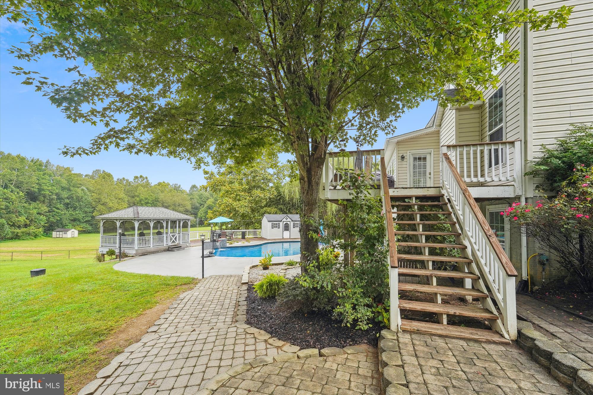 5265 Celestial Lane Waldorf, MD 20601 - Photo 77 of 111 Rear Patio to Upper Deck
