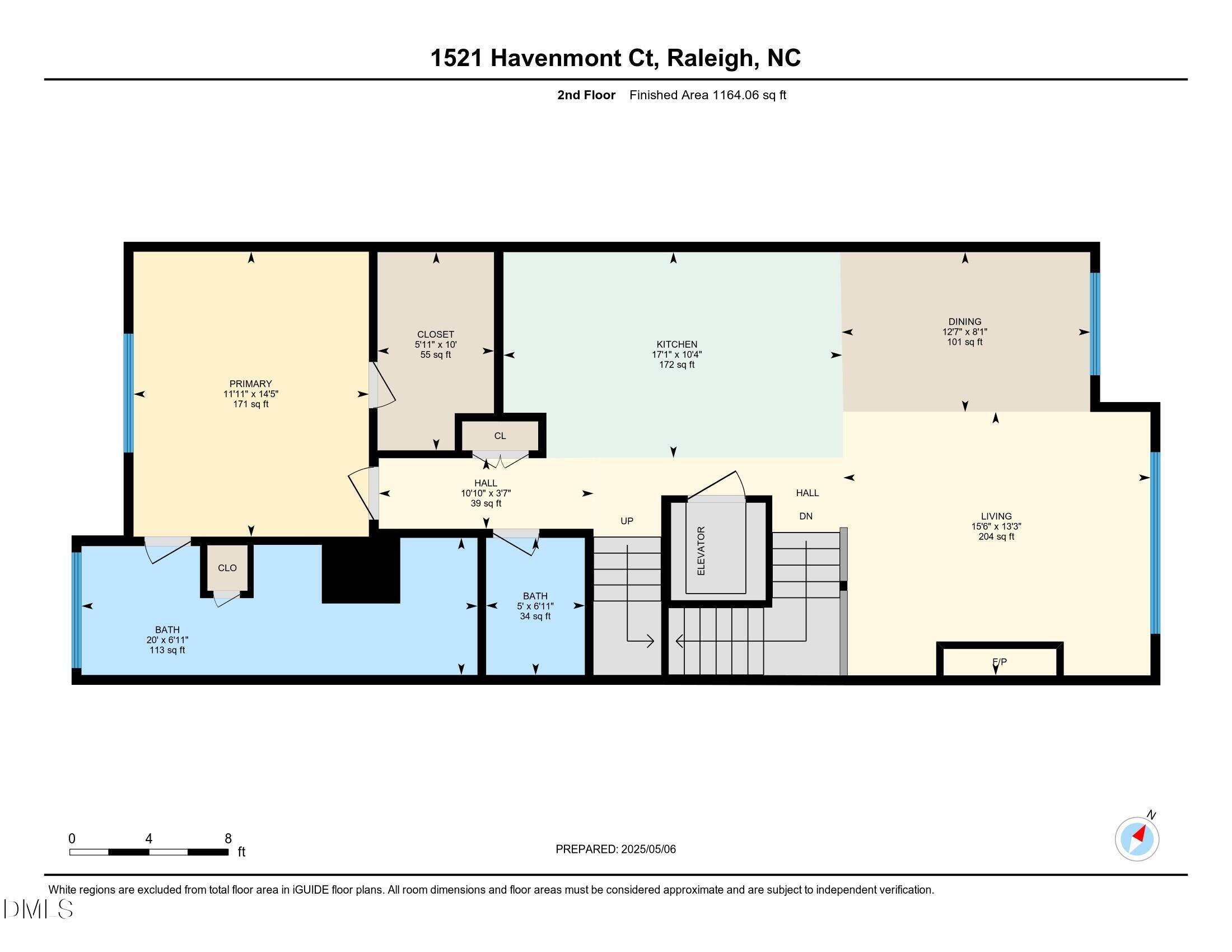 1521 Havenmont Court Raleigh, NC 27608 - Photo 35 of 36 a picture of floor plan