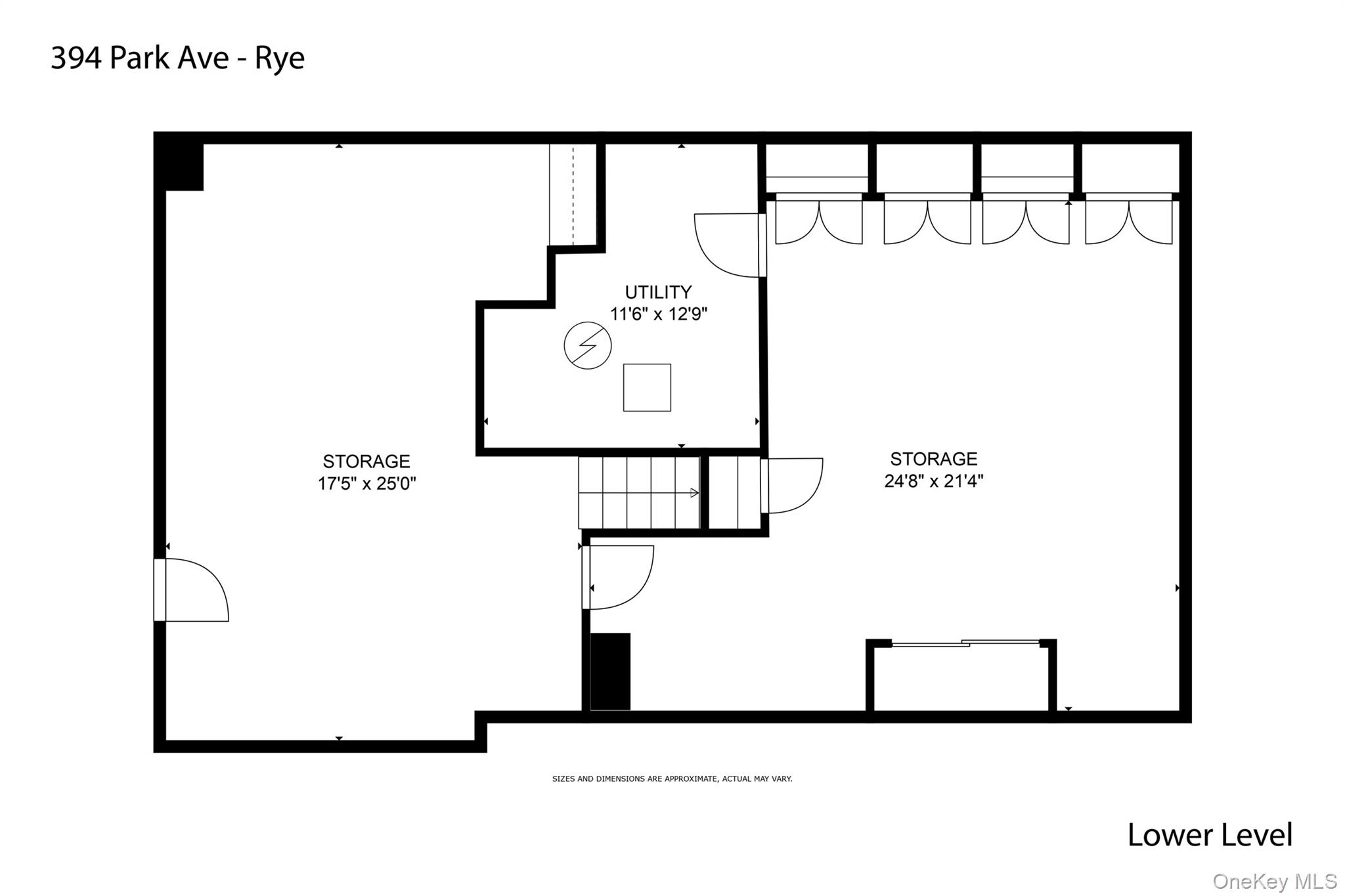 394 Park Avenue Rye, NY 10580 - Photo 36 of 36 Lower level with access door to the side yard