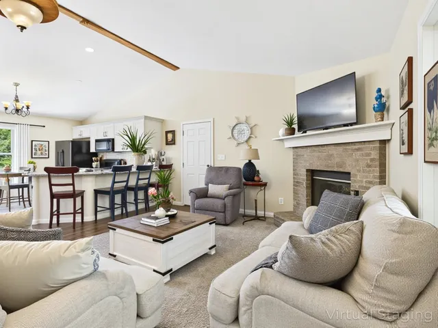 a spacious bathroom with a toilet sink and mirror