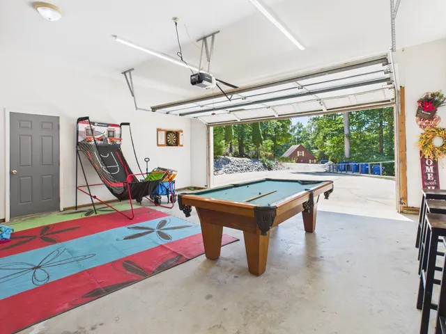 a view of a patio on the deck
