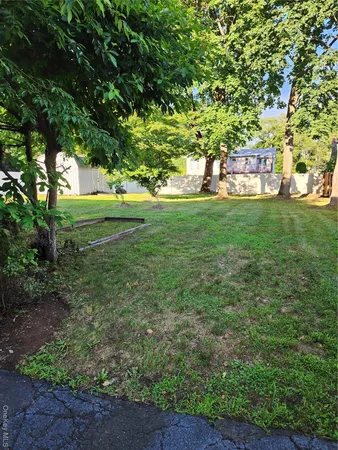 a view of yard with green space