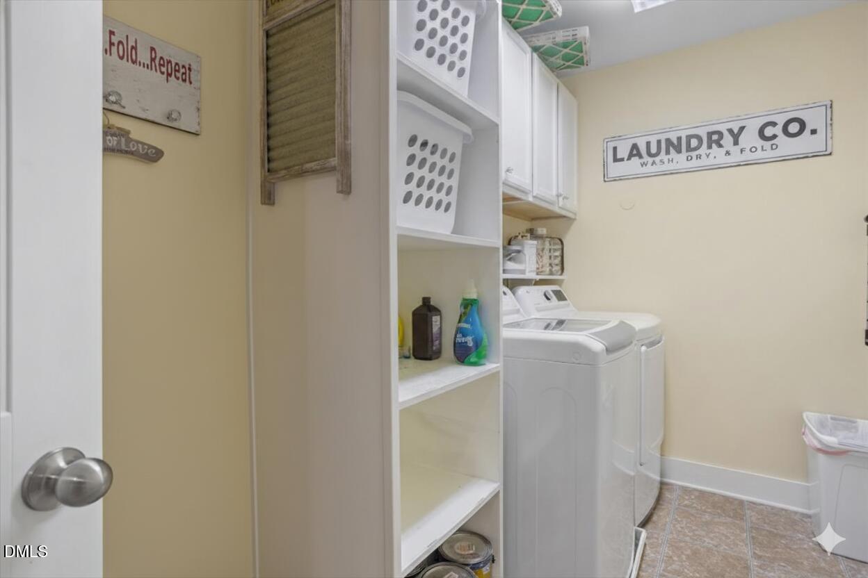 4222 Vineyard Ridge Drive Zebulon, NC 27597 - Photo 23 of 39 a hallway with a door and a microwave