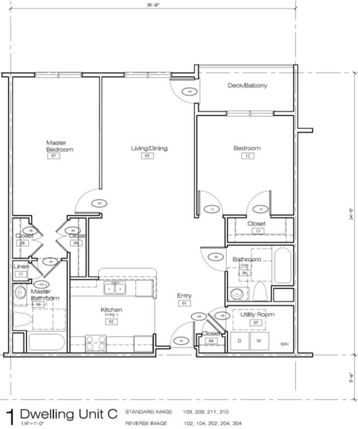 23 Cross Street, Unit 209 Bethel, ME 04217 - Photo 9 of 10 Unit C Plan